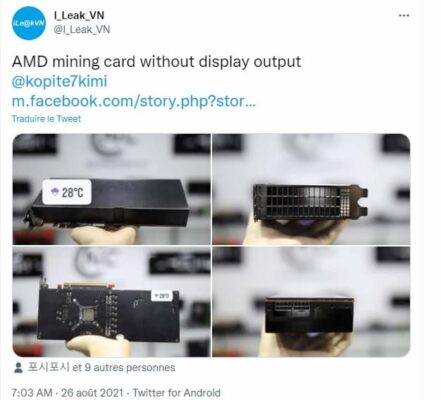 AMD mining card
