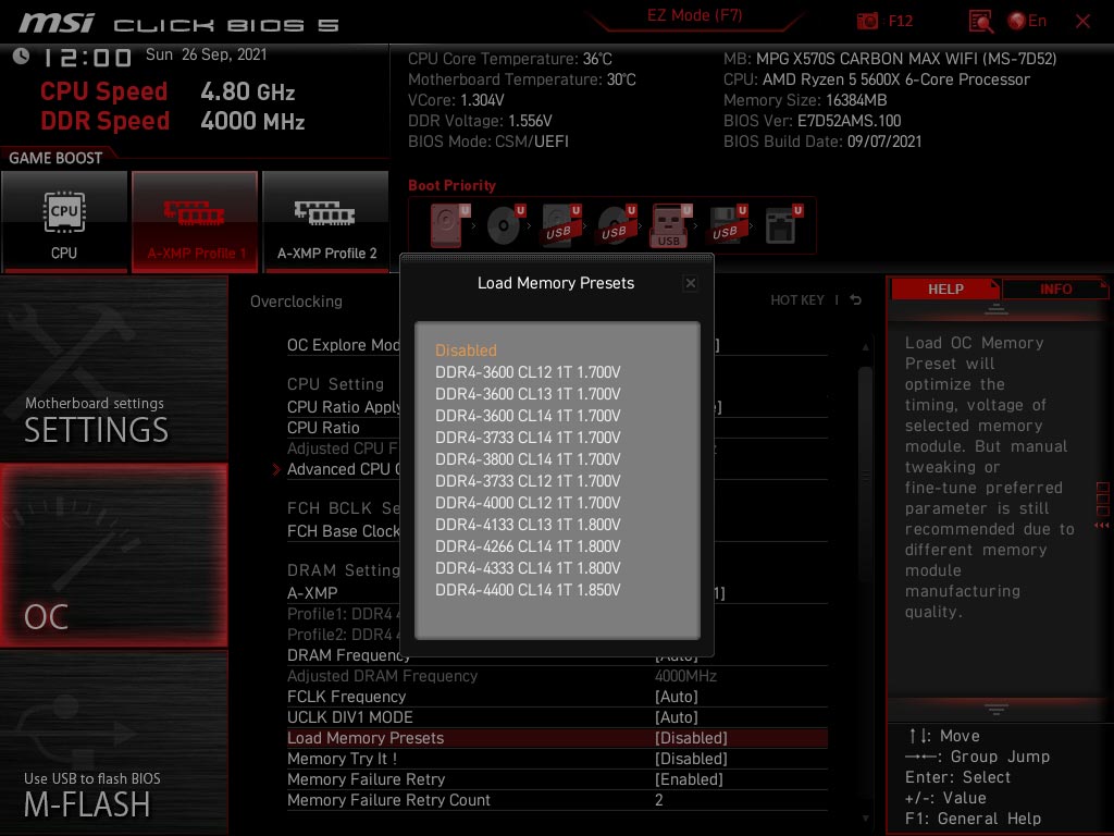 BIOS 5600X MSI MPG X570S Carbon EK X