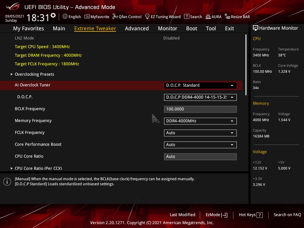 BIOS carte mère Asus ROG Crosshair VIII Extreme