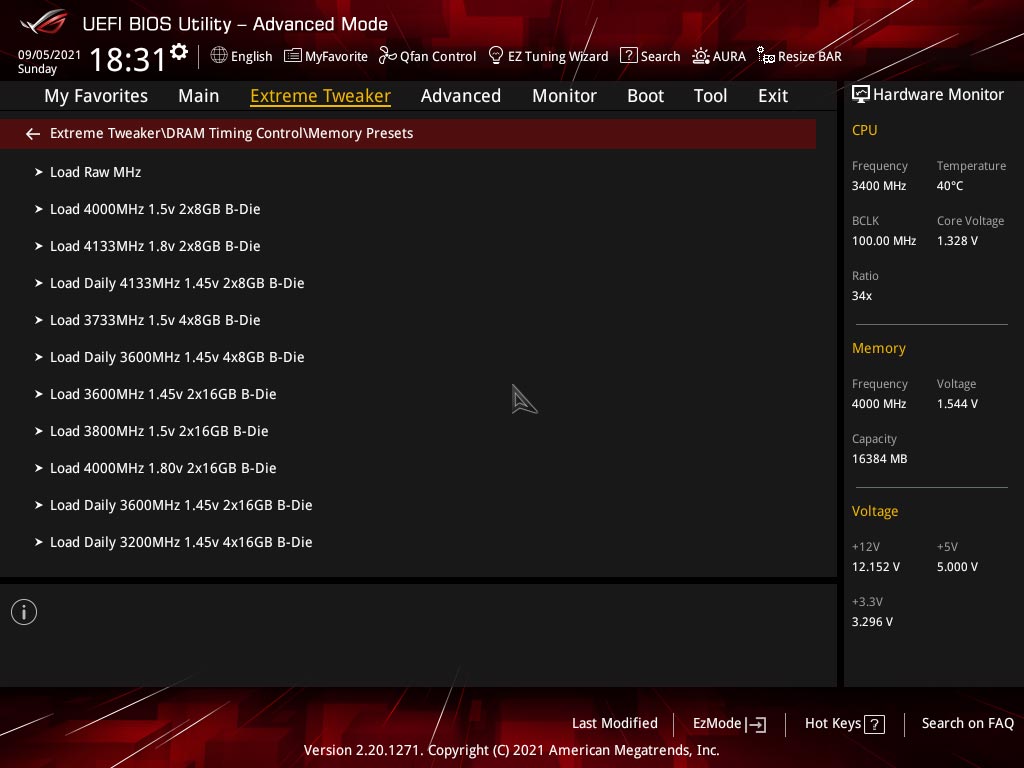 BIOS carte mère Asus ROG Crosshair VIII Extreme