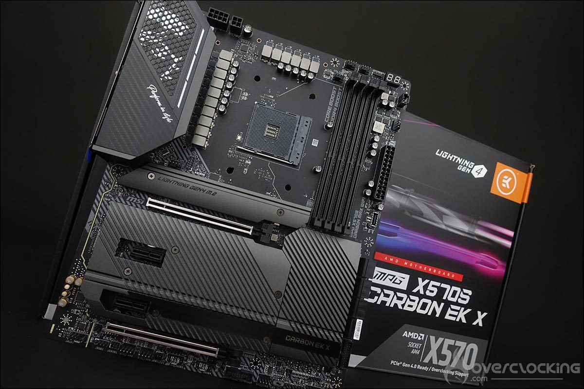 La carte mère MSI MPG X570S Carbon EK X