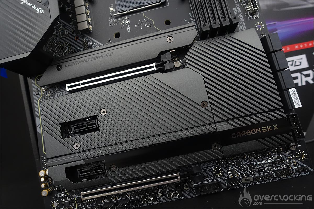 La carte mère MSI MPG X570S Carbon EK X