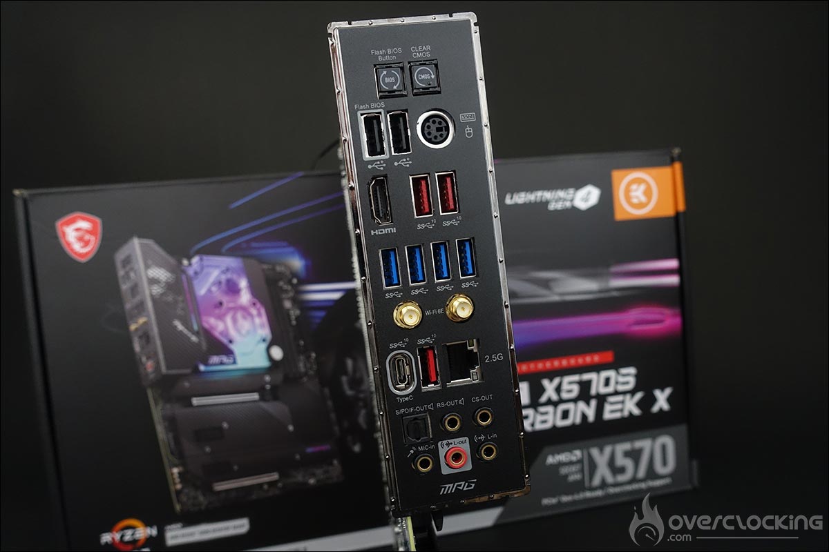 La carte mère MSI MPG X570S Carbon EK X