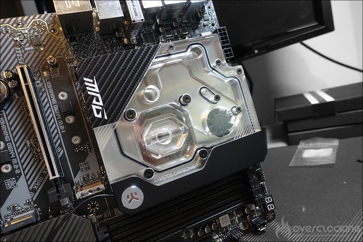 Installation waterblock MSI X570S Carbon EK X