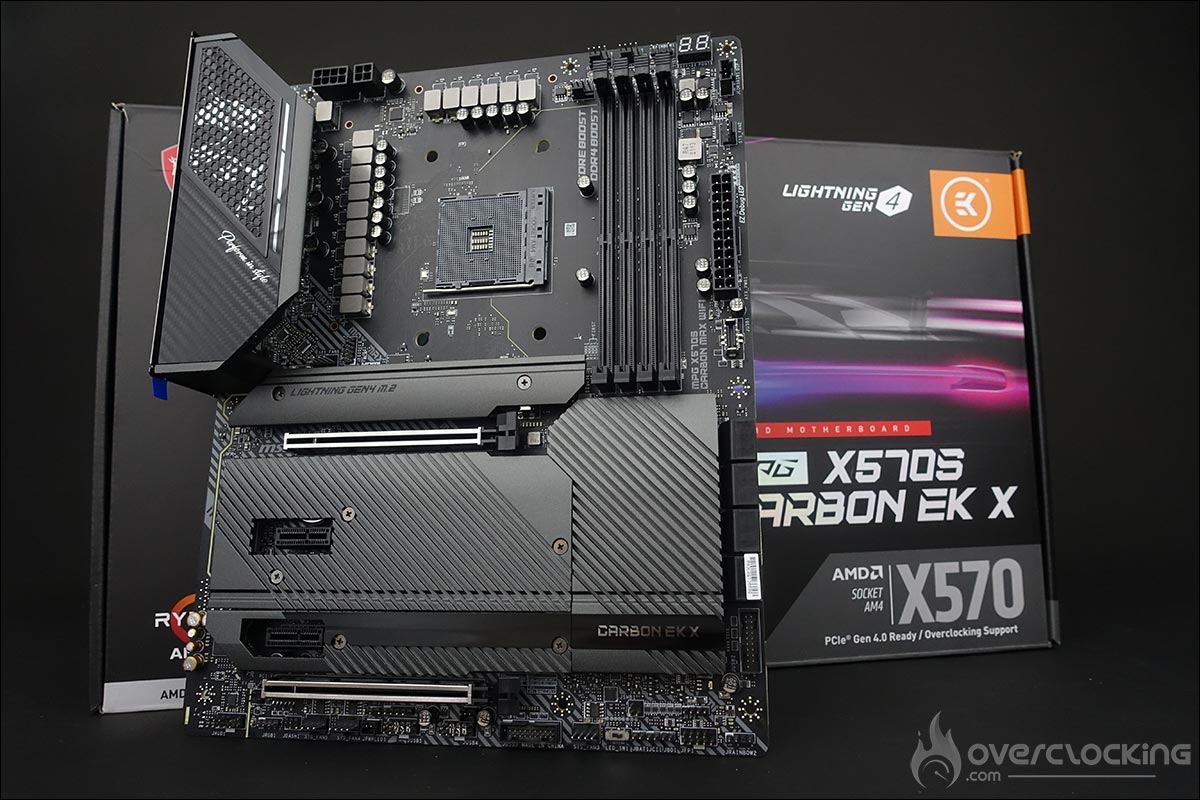 La carte mère MSI MPG X570S Carbon EK X