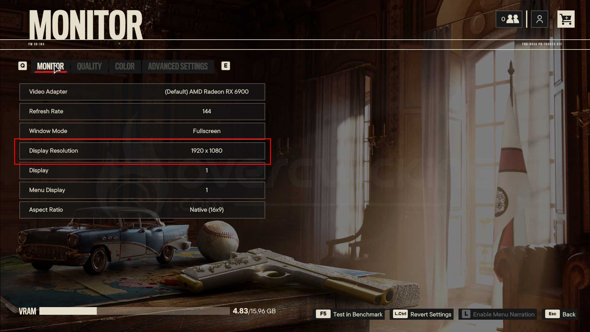 Options graphiques dans Far Cry 6