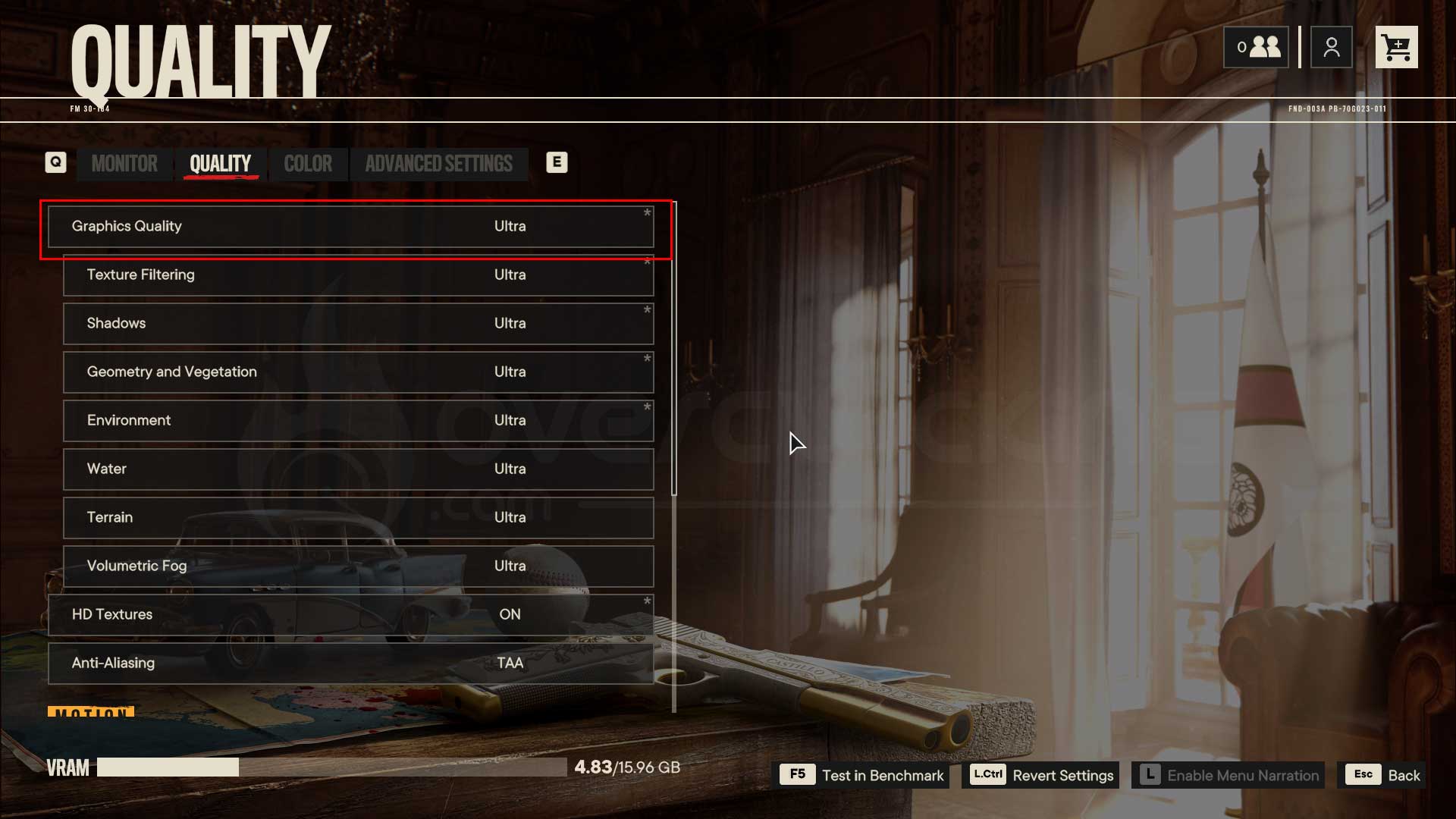 Options graphiques dans Far Cry 6
