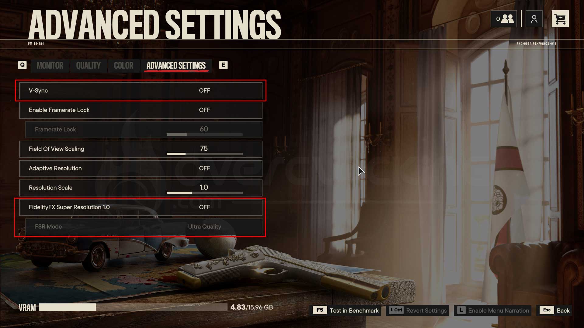 Options graphiques dans Far Cry 6