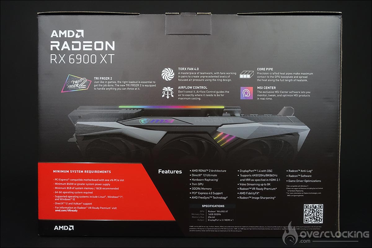 La carte graphique MSI RX 6900 XT Gaming Z Trio