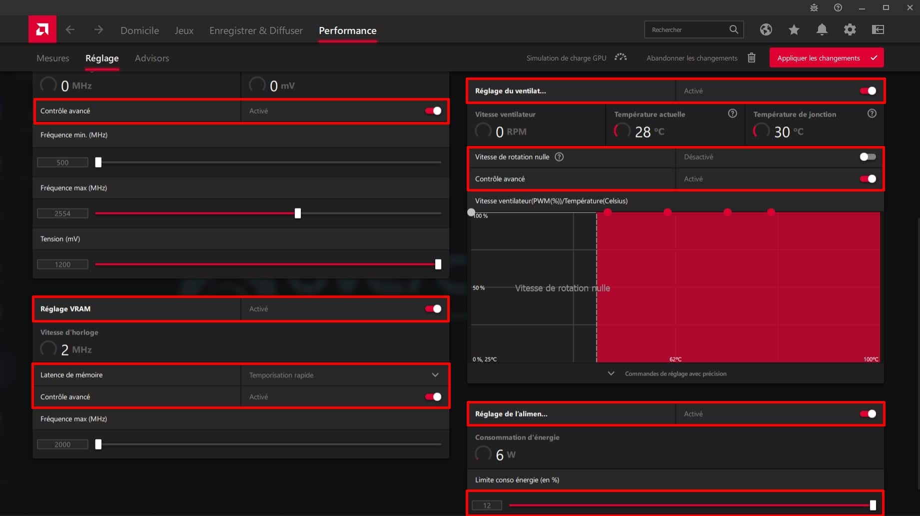 Overclocking via drivers AMD