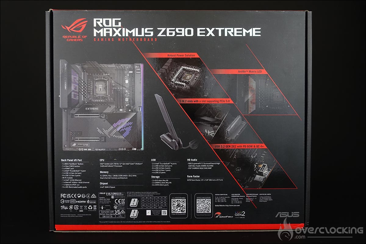 La carte mère ROG Z690 EXTREME d'Asus
