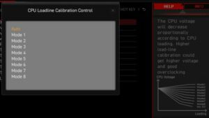 Le BIOS de la MPG MSI Z690 Carbon Wifi