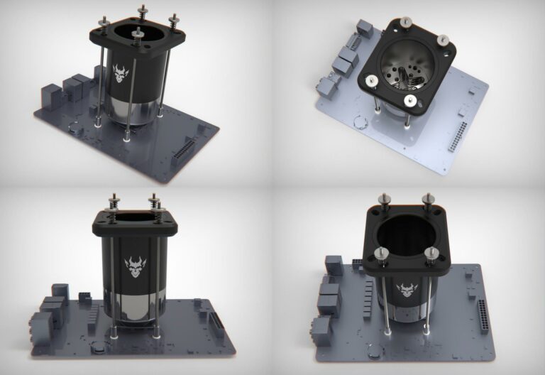 Godet LN2 chez Hybrid Cooling