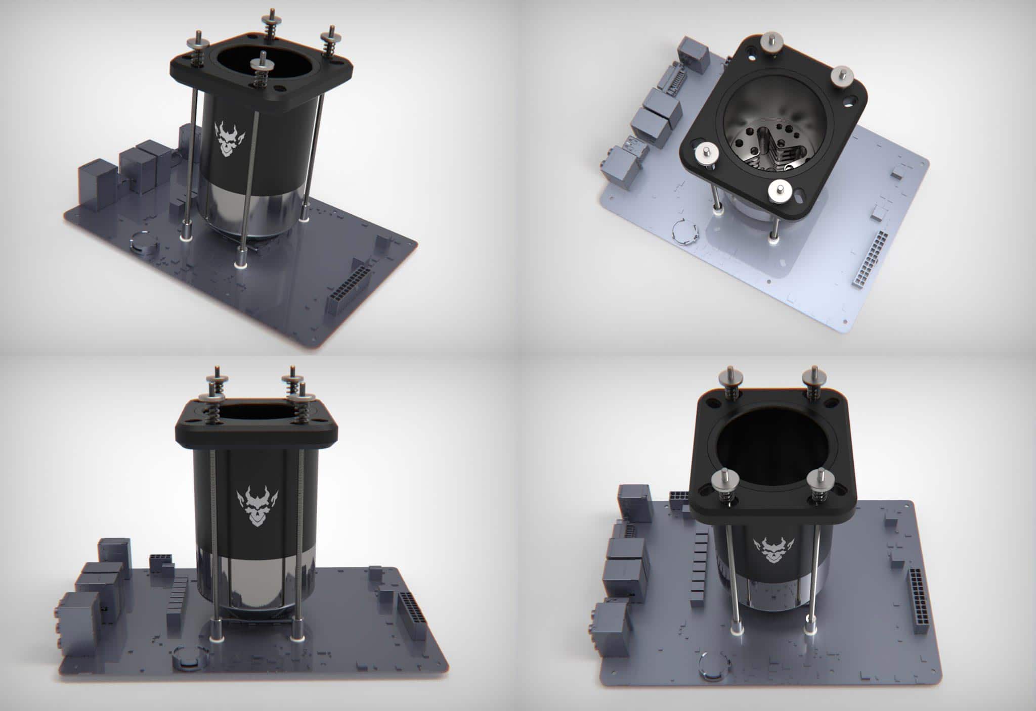 Godet LN2 chez Hybrid Cooling