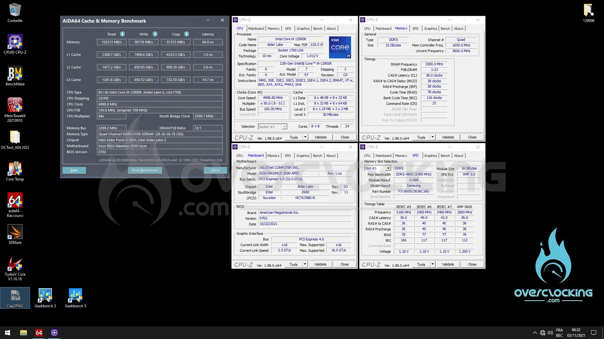 Overclocking DDR5 Z690 APEX