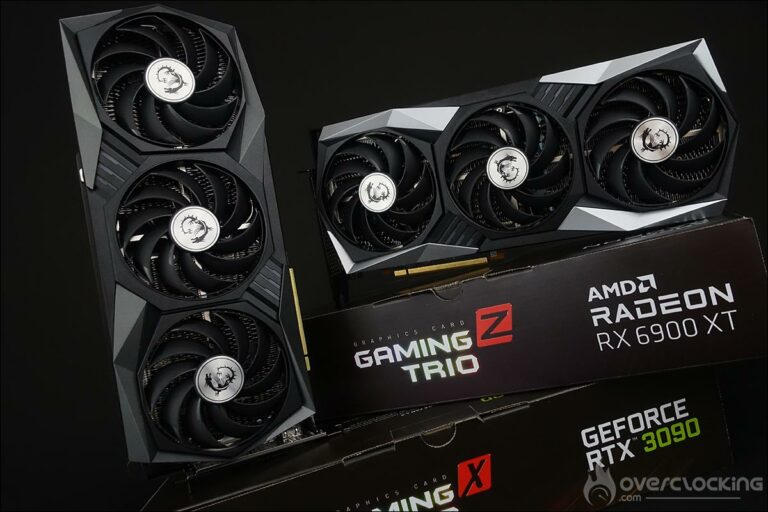 Comparatif MSI RTX 3090 et RX 6900 XT Trio Gaming