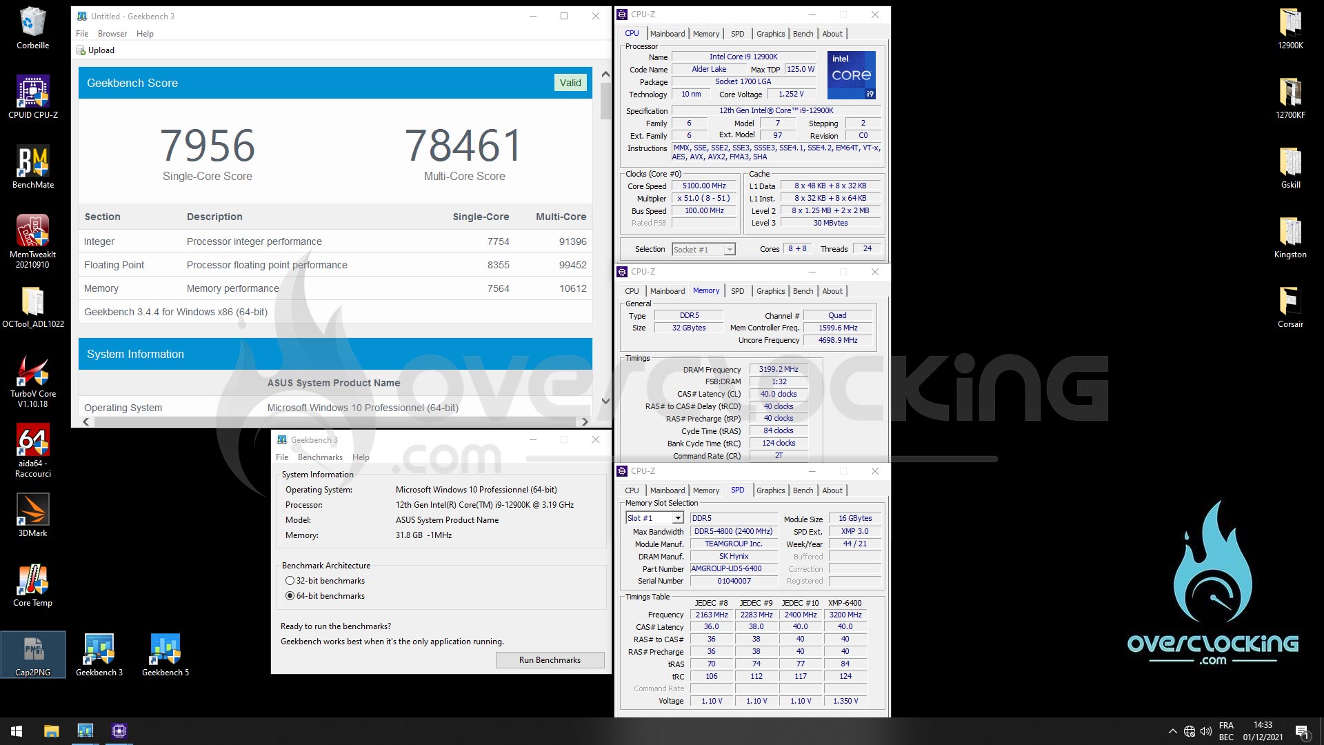 Le kit mémoire Delta RGB 6400 MT/S CL40 de Teamgroup