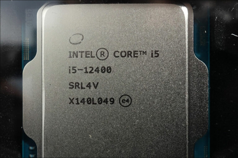 Test : Alder Lake Intel i5-12400