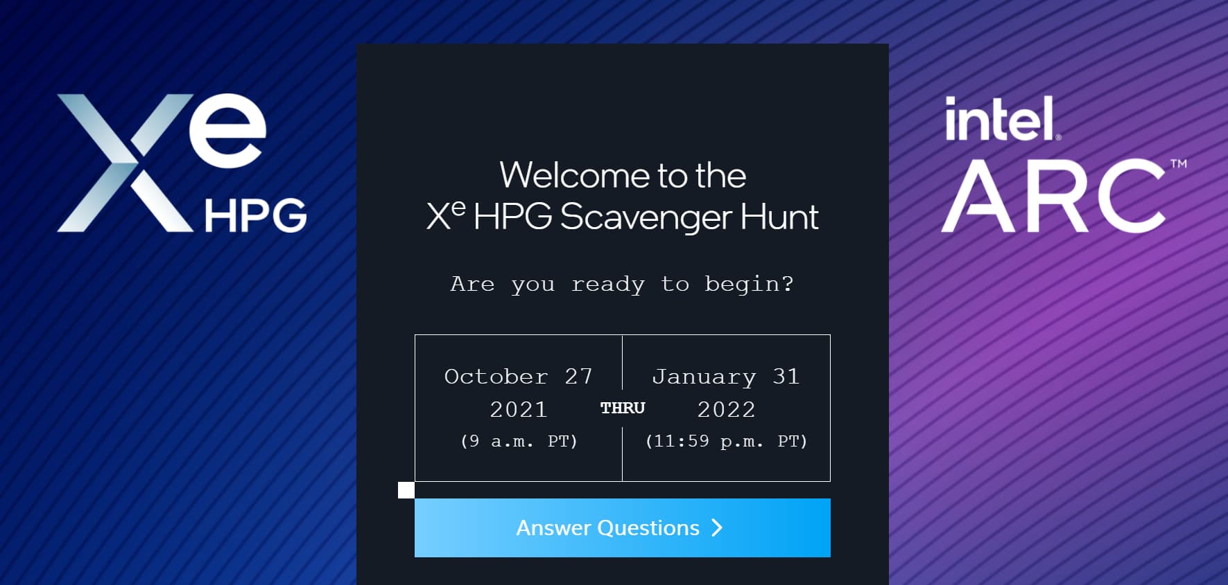 Intel Scavenger Hunt