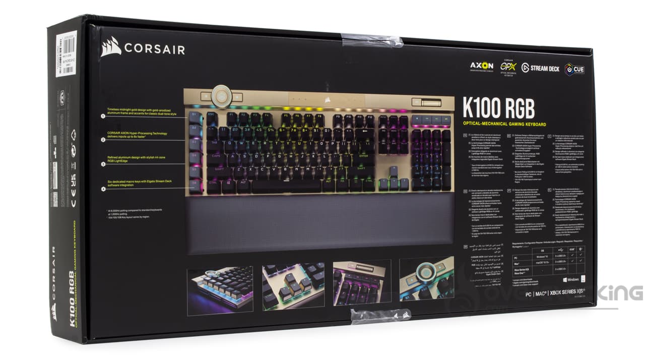 Corsair K100 RGB Midnight Gold