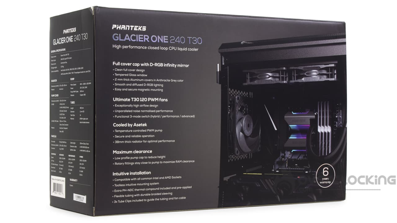 Phanteks Glacier One 240 T30 boîte