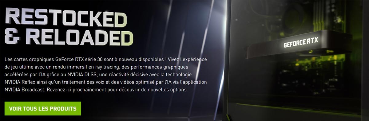 Page NVIDIA stock RTX