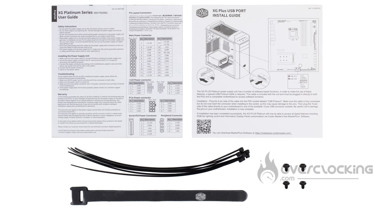 Cooler Master XG Plus 850 Platinum bundle