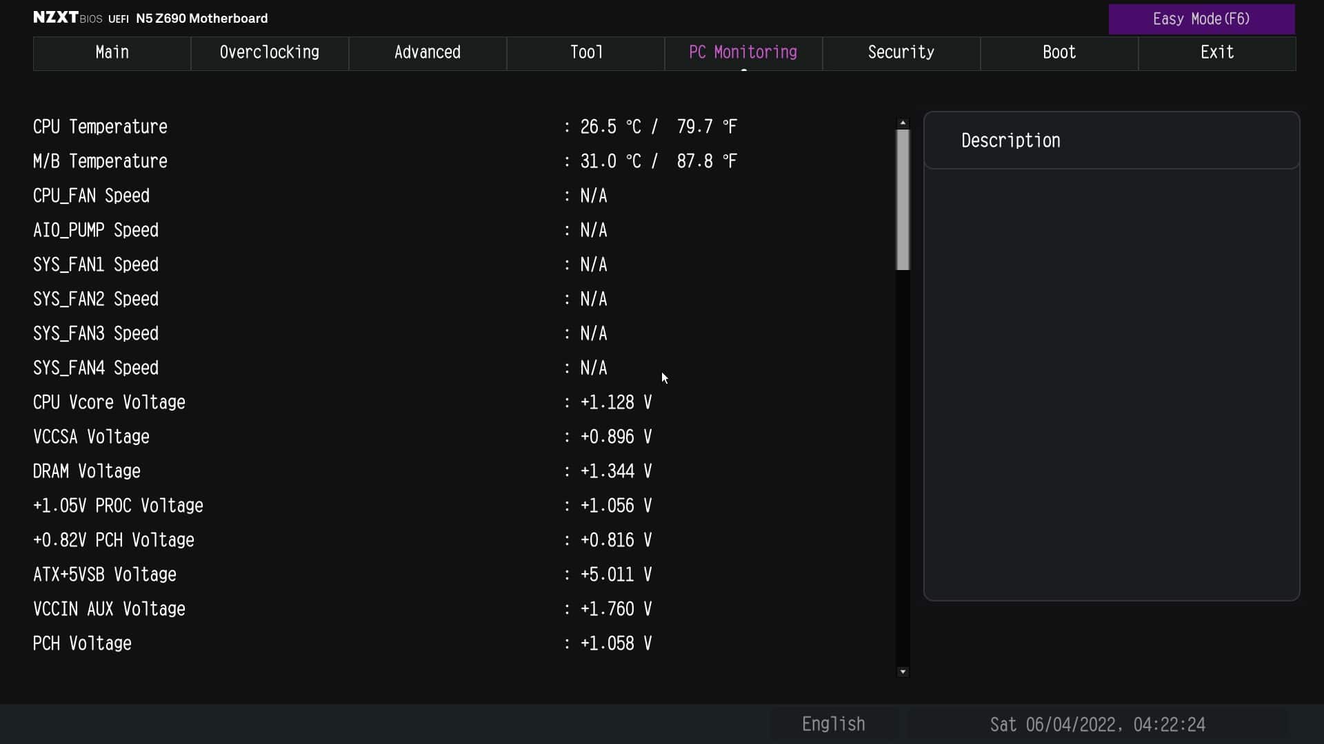 nzxt n5 z690 bios monitoring