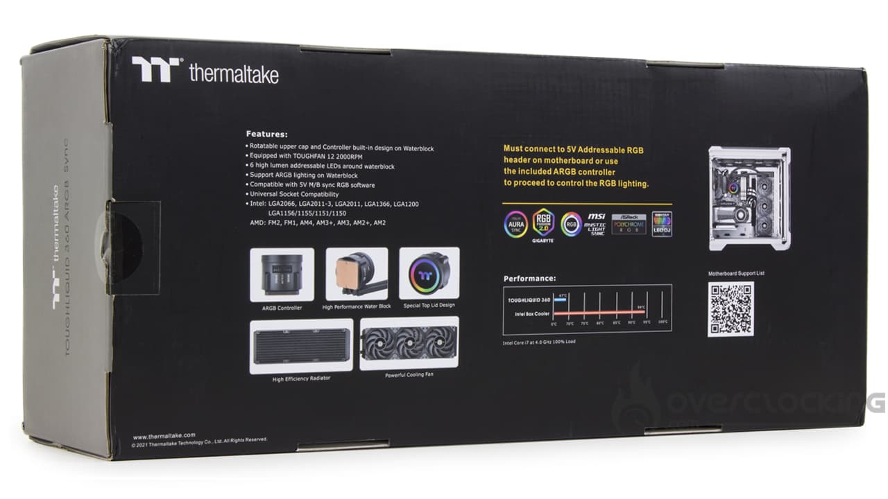 Thermaltake Toughliquid 360 aRGB Sync boîte
