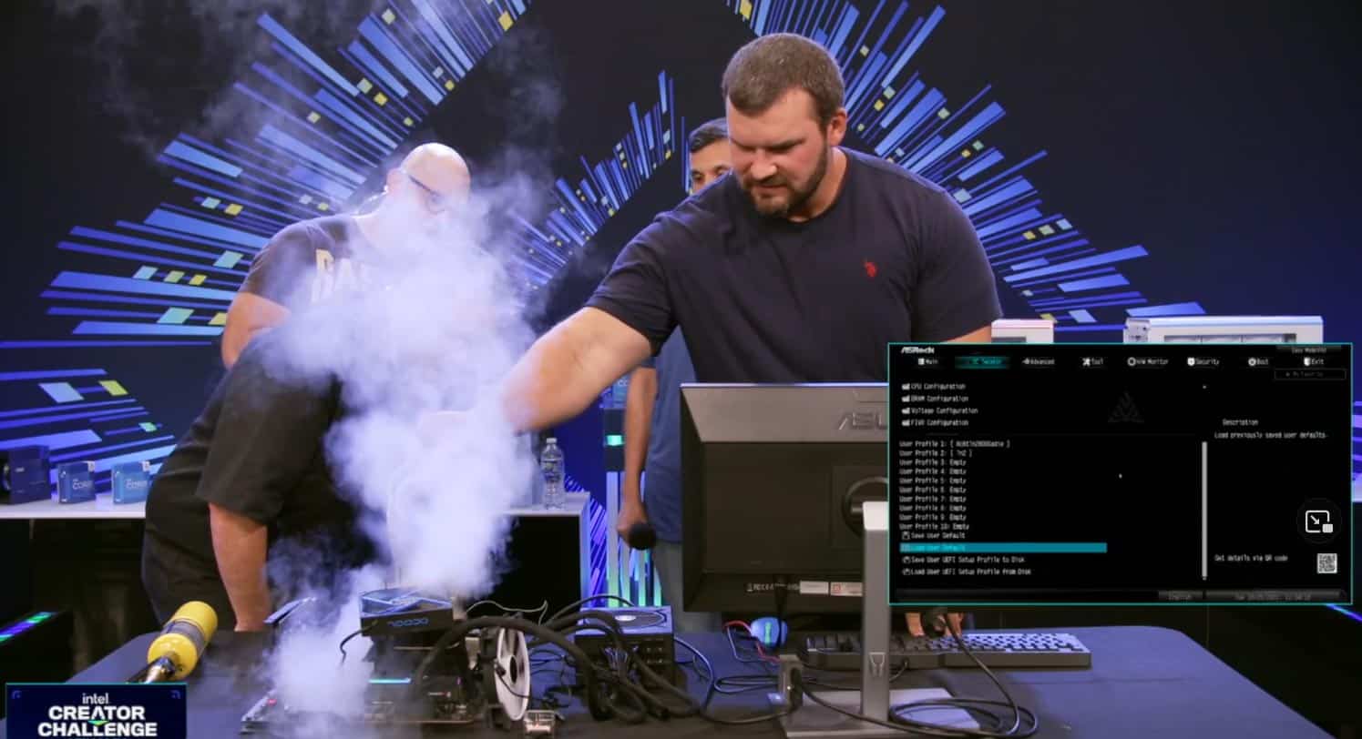 Overclocking en live chez Intel
