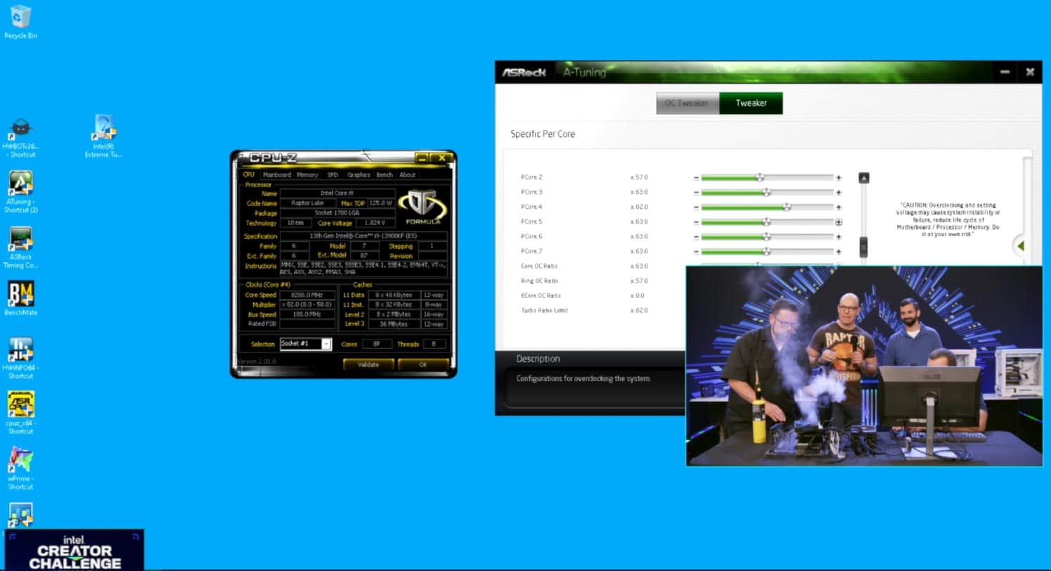 Overclocking en live chez Intel