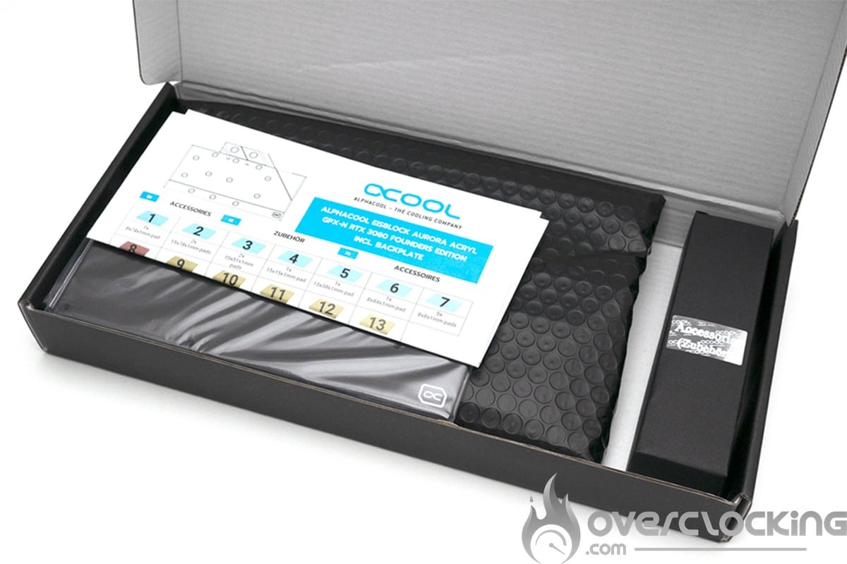 Alphacool Eisblock Aurora Acryl GPX-N RTX 3080 FE bundle