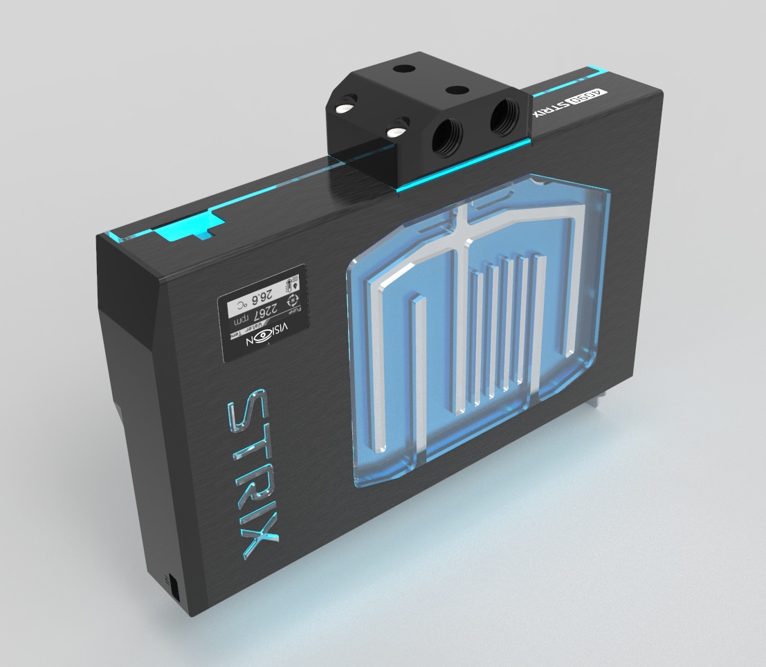 Aquacomputer RTX 4090 STRIX TUF backplate watercoolé