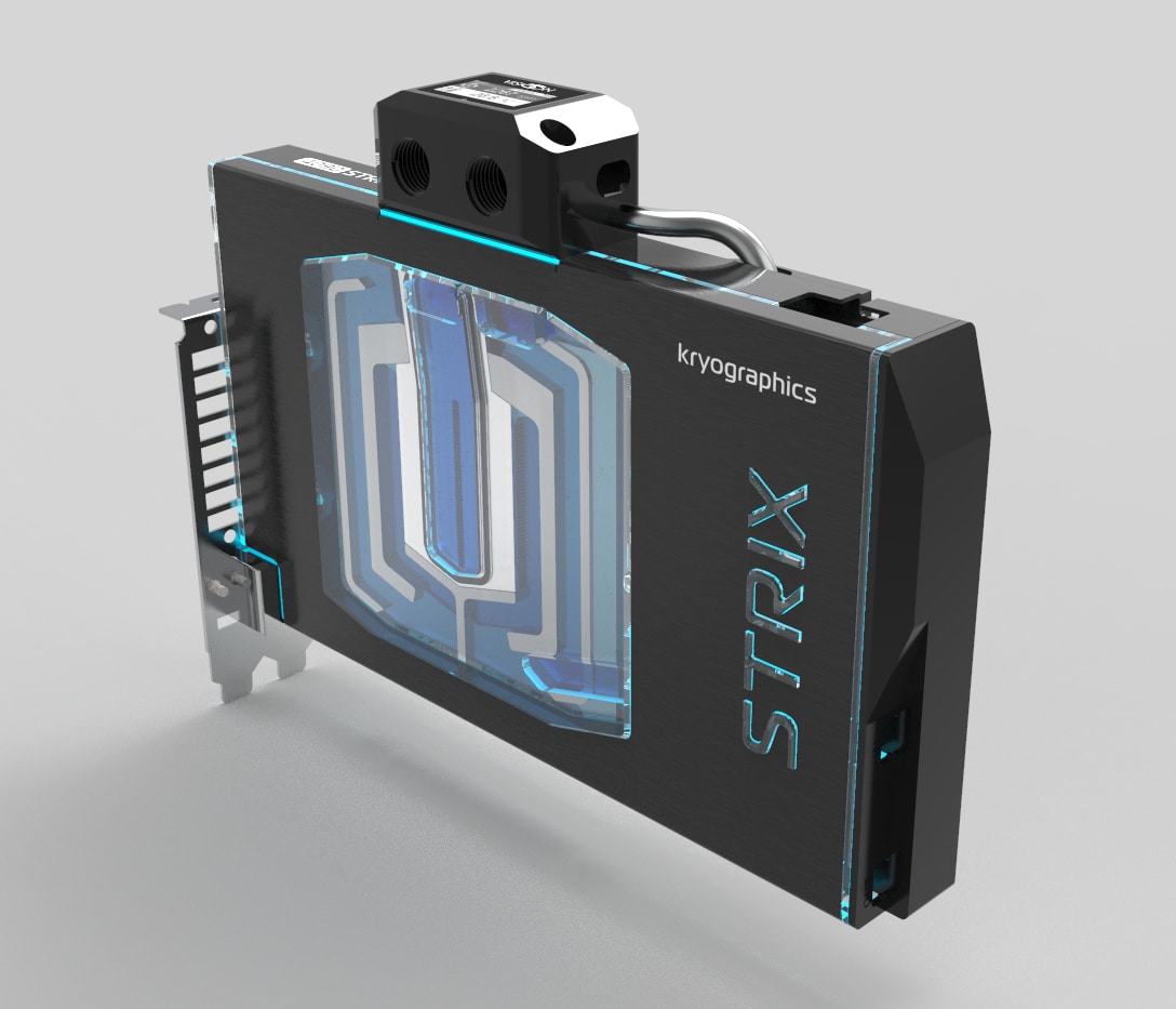 Aquacomputer RTX 4090 STRIX TUF avant caloduc
