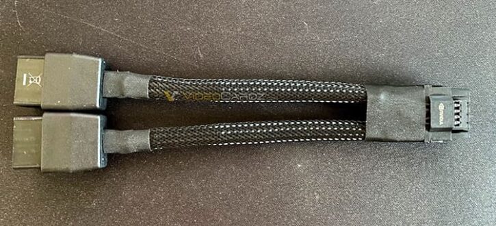 2x8 pins PCIe vers 12VHPWR