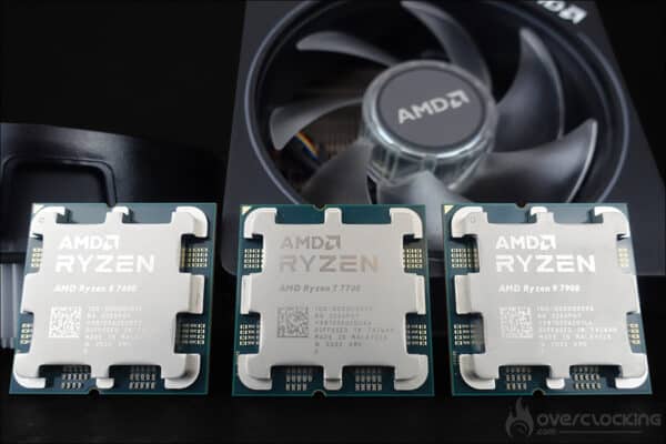 La gamme des Ryzen 7000 non-X