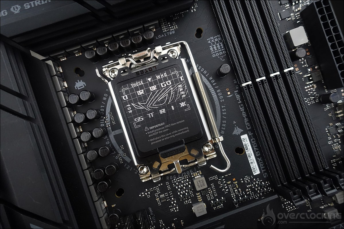La carte mère B760 ROG Strix-F Gaming Wifi