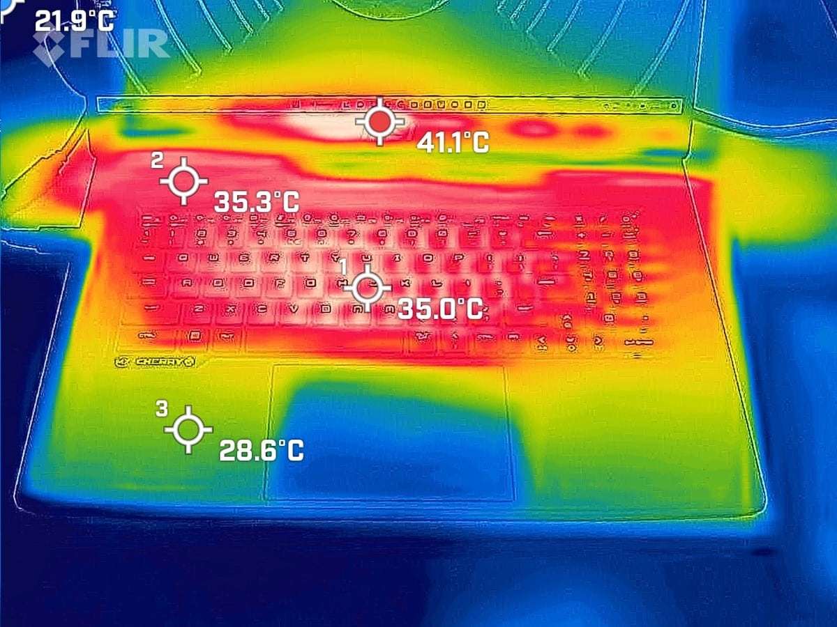 MSI Titan GT77 HX 13VI Chauffe