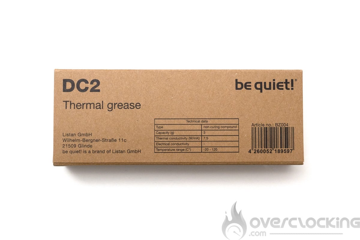 Be Quiet! DC2 Thermal Paste boite