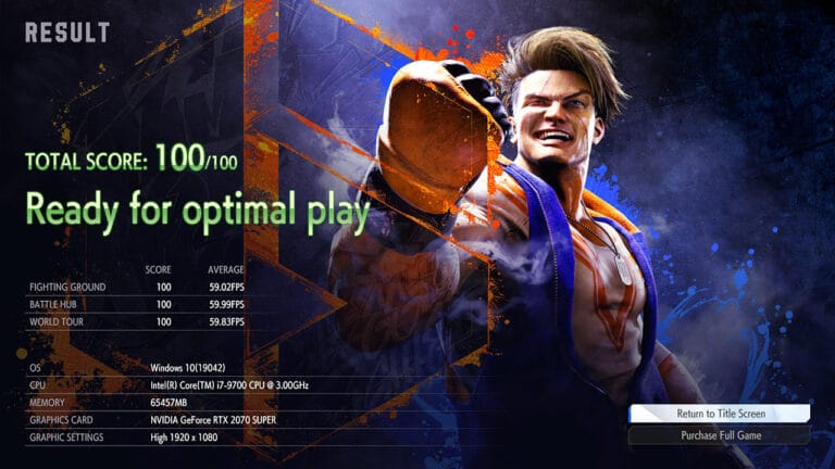 Street Fighter 6 : un benchmark disponible