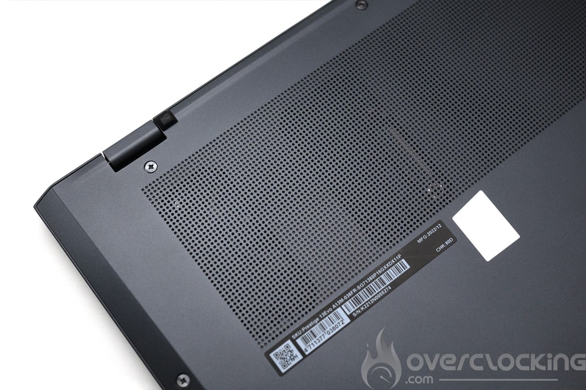 msi prestige 13 evo a13m - ventilateur
