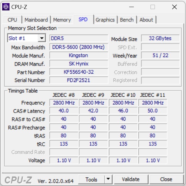 pcspecialist elimina pro 16 M - Fury impact CPU Z SPD