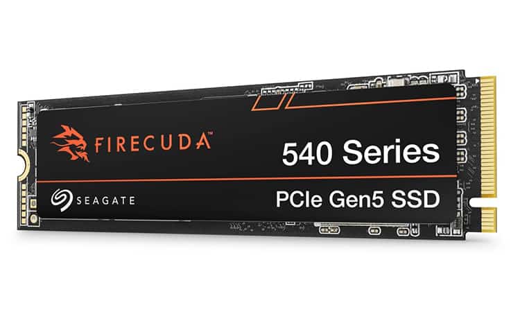 FireCuda 540 : Seagate dévoile ses SSD en PCIe 5.0 !