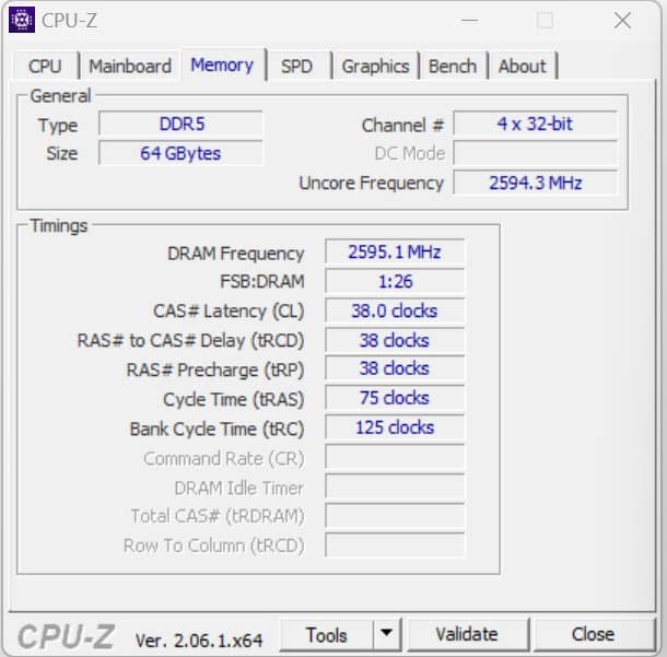 Dell Alienware M16 R1 AMD - CPU Z kingston ram