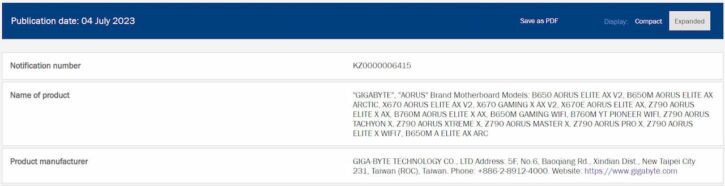 Gigabyte Z790 X refresh