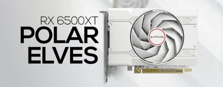 Sapphire dévoile sa petite RX 6500 XT Polar Elves toute blanche