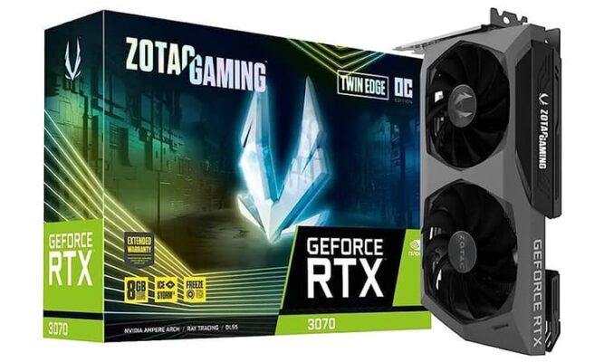 Zotac RTX 3070 Twin Edge - RTX 3000 promotion