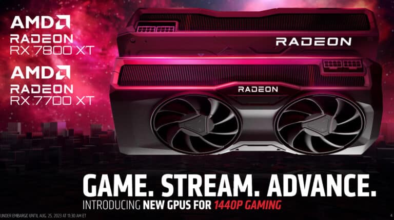 RX 7800 XT, la future carte graphique d&rsquo;AMD aussi perf qu&rsquo;une 6800 XT