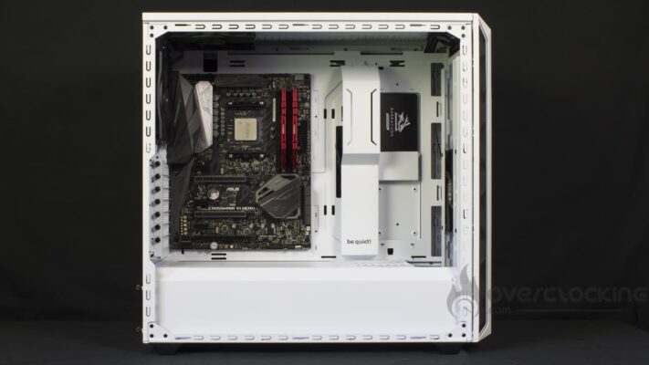 be quiet! Shadow Base 800 DX White montage carte mère