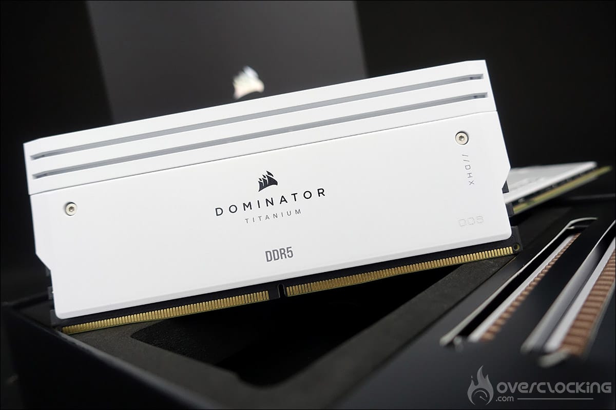 Le kit mémoire Corsair Dominator Titanium 7200 MT/s CL34 DDR5